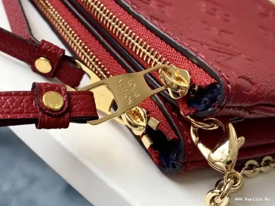 AAA Replica Ru LOUIS DOUBLE POCHETTE ZIP VUITTON 0614